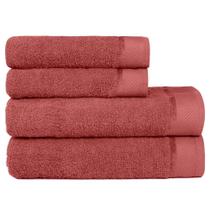 Jogo De Toalha Banhão 4 Peças Eleganz Lmpeter Terracota Jogo De Toalha Banhão 4 Peças Eleganz Lmpeter Terracota