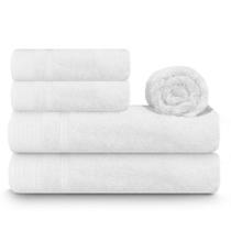 Jogo De Toalha Banhão 5 Peças Nobless Fio Penteado Appel Branco