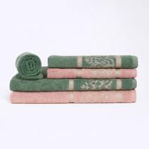 Jogo de toalha Banhão 5 Pecas Premium Gigante banho rosto piso 100 algodão