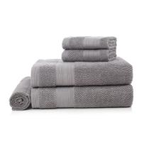 Jogo De Toalha Banhão Empire Gigante Karsten Cinza 5 Peças Jogo De Toalha Banhão Empire Gigante Karsten Cinza 5 Peças