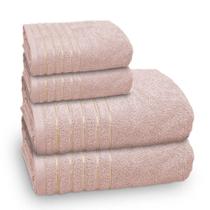 Jogo De Toalha Banhão Golden 4 Peças Gramatura 500 Rosa Gloss