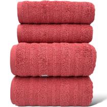 Jogo de Toalha Banho 04 Peças Loft - Terracota - (02 Banho + 02 Rosto) - LMpeter