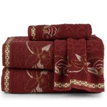 Jogo De Toalha Banho 4 Peças 100% Algodão Hortência Mafratex