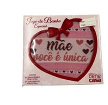 Jogo de Toalha Banho e Rosto Presente Dias Das Mães Bene Casa