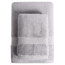 Jogo de Toalha Banho e Rosto Super Soft Cinza - Corttex Jogo de Toalha Banho e Rosto Super Soft Cinza - Corttex