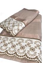 Jogo De Toalha Banho Luxo Nobre Bordadas 2 Peças (Banho e Rosto Bordado) Jogo De Toalha Banho Luxo Nobre Bordadas 2 Peças (Banho e Rosto Bordado)