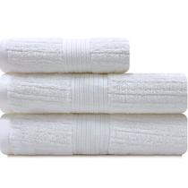 Jogo de Toalha Buddemeyer Fio Penteado Canelado 100% Algodão 3 peças Banho e Rosto Jogo de Toalha Buddemeyer Fio Penteado Canelado 100% Algodão 3 peças Banho e Rosto