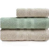 Jogo de Toalha Buddemeyer Vanilla Extra Soft 100% Algodão 3 peças Banho e Rosto