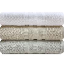 Jogo de Toalha Buddemeyer Vanilla Extra Soft 100% Algodão 3 peças Banho