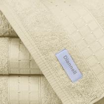 Jogo de Toalha Completo 5 Pçs de Banho/Rosto/Piso Class 100 Algodão gramatura 450 g/m2 Nude