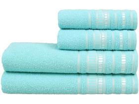 Jogo de toalha de banho atlantica delicata-azul