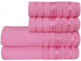 Jogo de toalha de banho atlantica delicata- pink
