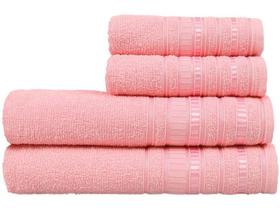 Jogo de toalha de banho atlantica delicata-rosa