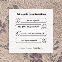 Jogo de toalha de banho e rosto 100 Algodão Karsten Yuna Kit com 4 Jogo de toalha de banho e rosto 100 Algodão Karsten Yuna Kit com 4