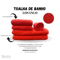 Jogo De Toalha De Banho e Rosto 5 Peças Gigante Briza Losango - Goiaba Jogo De Toalha De Banho e Rosto 5 Peças Gigante Briza Losango - Goiaba