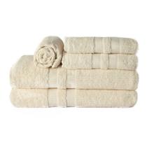 Jogo de toalha de banho paris 05 peças 100%algodão palha - AMORA ENXOVAIS