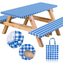 Jogo de Toalha de Mesa RNOONY 3 Peças em Vinil Impermeável 183x76 cm Jogo de Toalha de Mesa RNOONY 3 Peças em Vinil Impermeável 183x76 cm