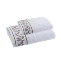 Jogo de Toalha Maya Banho E Rosto Algodão Penteado 02 Peças Corttex