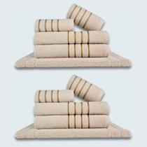 Jogo De Toalhas 10 Ps Coleo Montreal 100% Algodo Bege+bege Jogo De Toalhas 10 Ps Coleo Montreal 100% Algodo Bege+bege