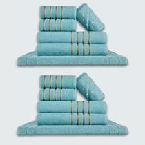 Jogo de Toalhas 12 pçs Coleção Montreal 100% Algodão Verde