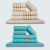 Jogo De Toalhas 12 Ps Coleo Montreal 100% Algodo Bg+vd Jogo De Toalhas 12 Ps Coleo Montreal 100% Algodo Bg+vd