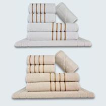 Jogo De Toalhas 12 Ps Coleo Montreal 100% Algodo Br+bg Jogo De Toalhas 12 Ps Coleo Montreal 100% Algodo Br+bg