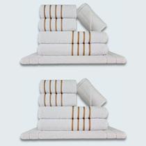Jogo De Toalhas 12 Ps Coleo Montreal 100% Algodo Branco Jogo De Toalhas 12 Ps Coleo Montreal 100% Algodo Branco