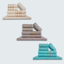 Jogo De Toalhas 18 Ps Coleo Montreal 100% Algodo Bg+cz+vd Jogo De Toalhas 18 Ps Coleo Montreal 100% Algodo Bg+cz+vd