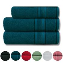 Jogo de Toalhas 2 Banho 1 Rosto Algodão Grande Grossa Macia Felpuda