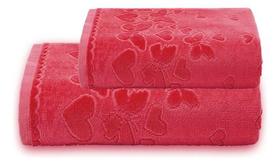Jogo De Toalhas 2 Pçs Romance Banho/rosto Dohler Penteado -