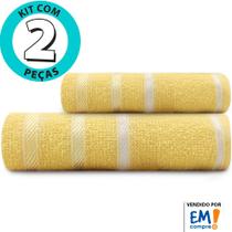 Jogo De Toalhas 2 Peças - Banho + Rosto Marcotex 100% Algodão Pop - Emcompre