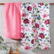 Jogo De Toalhas 2 Peças Prisma Banho & Rosto Felpuda DOHLER Jogo De Toalhas 2 Peças Prisma Banho & Rosto Felpuda DOHLER