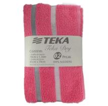 Jogo de toalhas 2 peças teka dry (1 rosto+1 banh