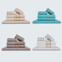 Jogo De Toalhas 20 Ps Coleo Montreal 100% Algodo Bg+vd+cz+br