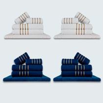 Jogo De Toalhas 20 Ps Coleo Montreal 100% Algodo Br+az