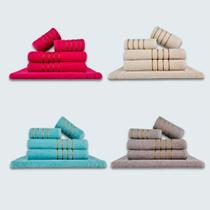 Jogo De Toalhas 20 Ps Coleo Montreal 100% Algodo Rs+bg+vd+cz Jogo De Toalhas 20 Ps Coleo Montreal 100% Algodo Rs+bg+vd+cz