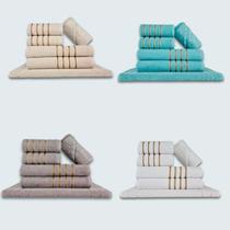 Jogo De Toalhas 24 Ps Coleo Montreal 100% Algodo Bg+vd+cz+br