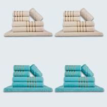 Jogo De Toalhas 24 Ps Coleo Montreal 100% Algodo Bg+vd