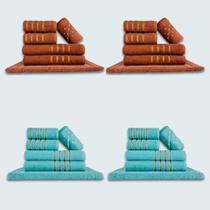 Jogo De Toalhas 24 Ps Coleo Montreal 100% Algodo Mr+vd