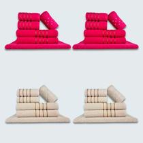 Jogo De Toalhas 24 Ps Coleo Montreal 100% Algodo Rs+bg Jogo De Toalhas 24 Ps Coleo Montreal 100% Algodo Rs+bg