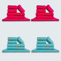 Jogo De Toalhas 24 Ps Coleo Montreal 100% Algodo Rs+vd Jogo De Toalhas 24 Ps Coleo Montreal 100% Algodo Rs+vd