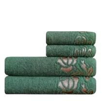 Jogo De Toalhas 4 Peça Macia Guadalupe - 500 G/M - Verde Jogo De Toalhas 4 Peça Macia Guadalupe - 500 G/M - Verde