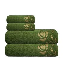 Jogo de Toalhas 4 peça Macia Guadalupe - 500 G/m² - Verde Jogo de Toalhas 4 peça Macia Guadalupe - 500 G/m² - Verde