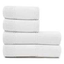 Jogo de Toalhas 4 Peças Banho e Rosto Algodão Aveludada Para Bordar Artesanalle Dohler Jogo de Toalhas 4 Peças Banho e Rosto Algodão Aveludada Para Bordar Artesanalle Dohler