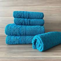 Jogo de toalhas 5 peças alta absorção 100 % algodão - grandes-Lm peter