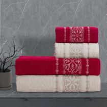 Jogo de Toalhas 5 Peças Linha Munique Mafratex - Banho, Rosto e Piso 100% Algodão Maciez Extra