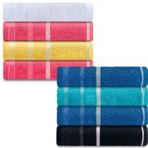 Jogo de Toalhas 8 Peças Rosto Marcotex 100% Algodão - Pop