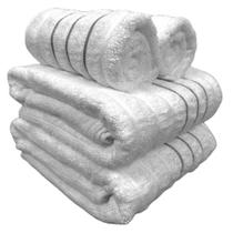 Jogo de Toalhas Banhão 4pçs Corttex Ondulada Wave 100% Algodão Jacquard 450g/m2