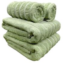 Jogo de Toalhas Banhão 4pçs Corttex Ondulada Wave 100% Algodão Jacquard 450g/m2 Jogo de Toalhas Banhão 4pçs Corttex Ondulada Wave 100% Algodão Jacquard 450g/m2