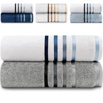 Jogo de Toalhas Banhão Gigante 2 Peças Fios Penteados Lumina Karsten - Emcompre Jogo de Toalhas Banhão Gigante 2 Peças Fios Penteados Lumina Karsten - Emcompre